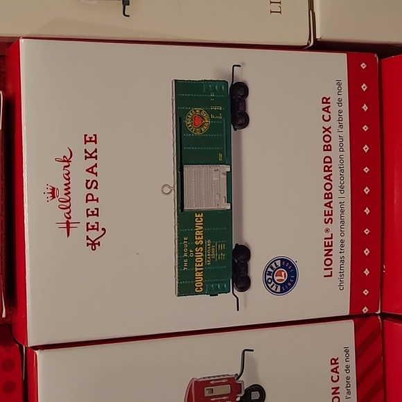 Hallmark Keepsake Miniature Train Christmas Tree Ornament Lot - Picture 5 of 10